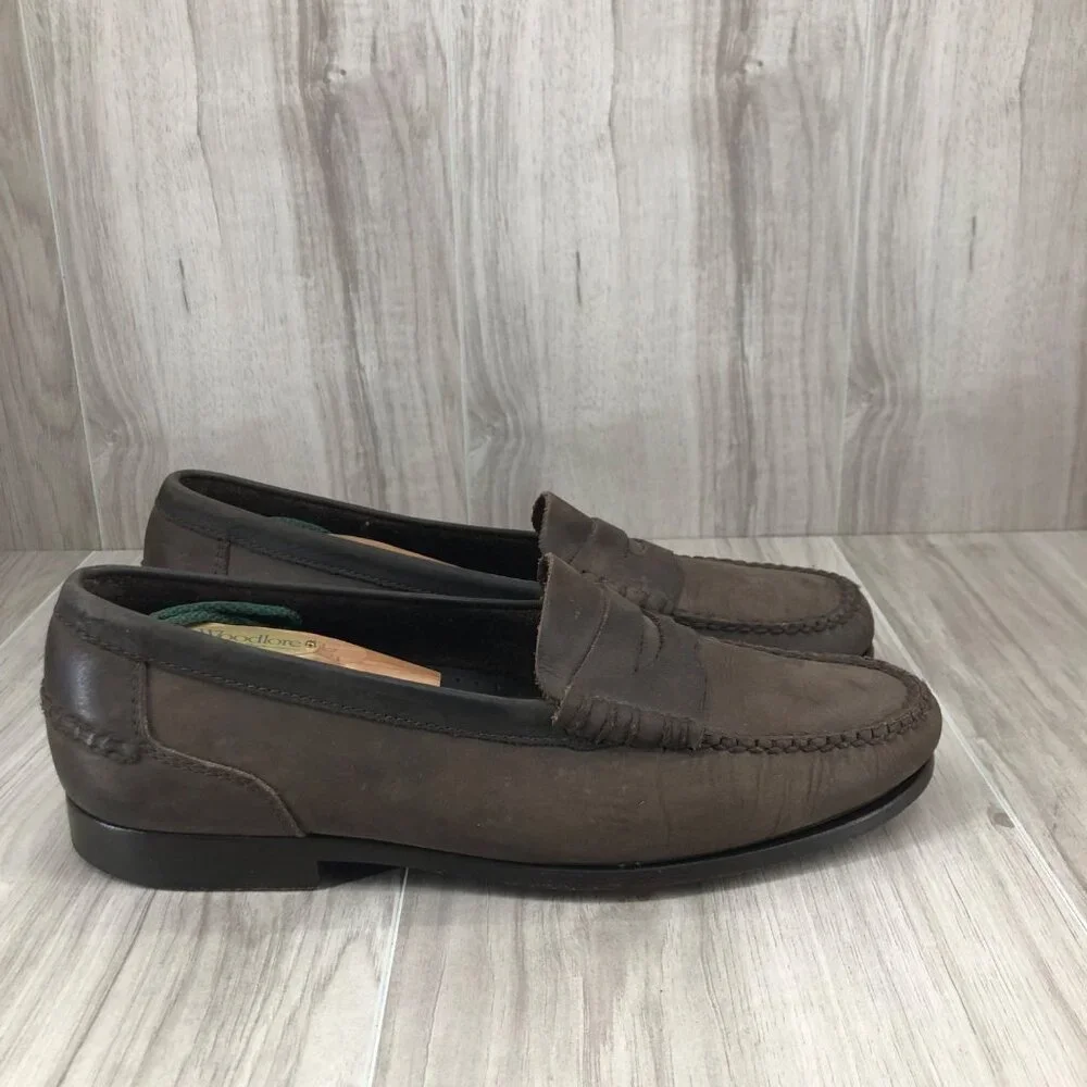 Sandro Moscoloni Loafers Mens 8D Brown Leather Slip On Shoes